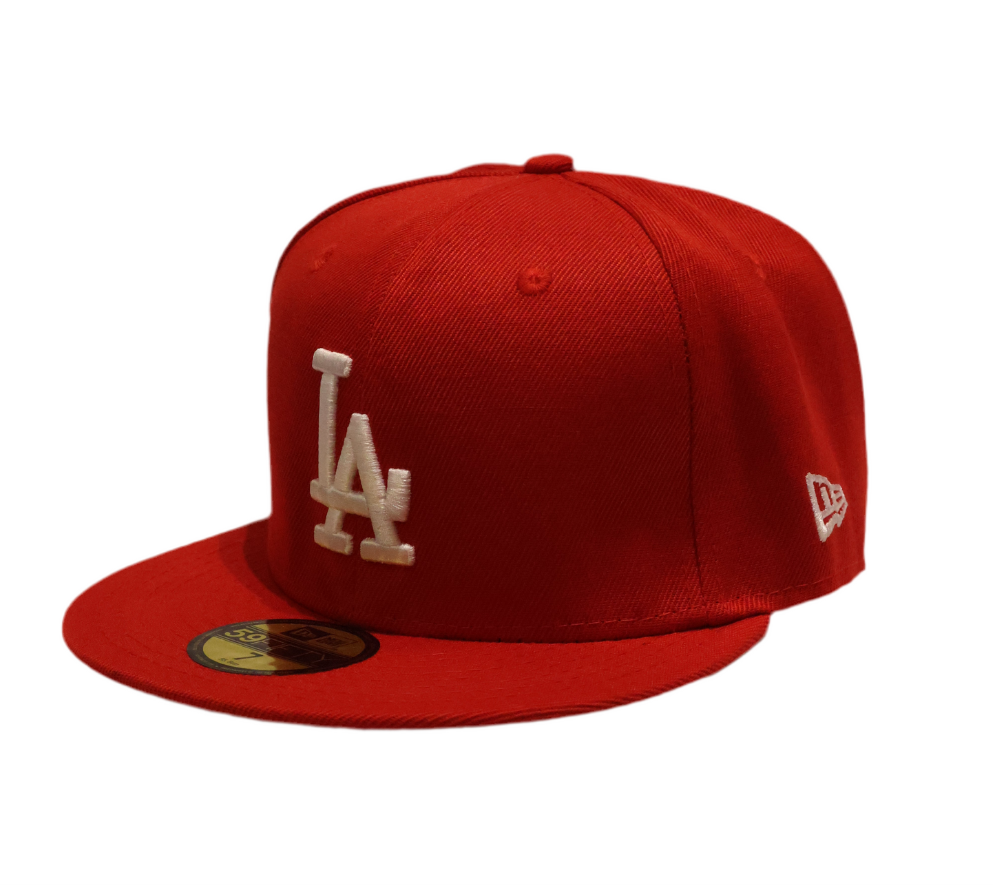 Red LA Snapback Cap – Classic Flat Brim