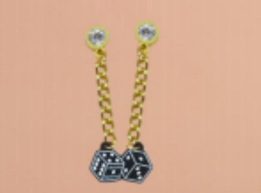Black Dice Earrings