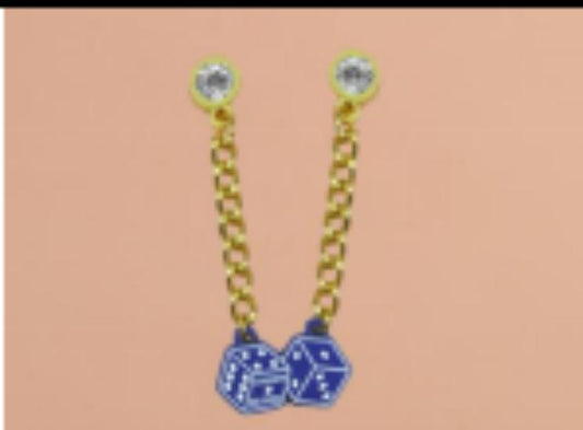 Blue dice drop