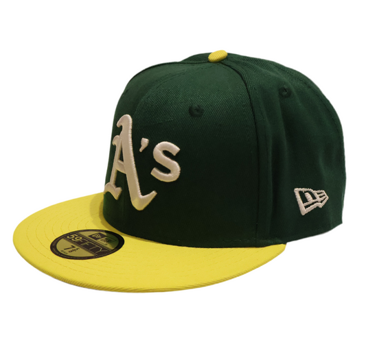 Green Oakland A’s Snapback Cap – Classic Flat Brim