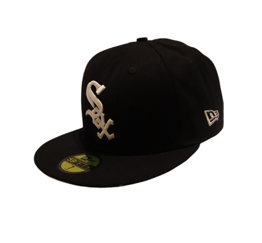 Black White Sox Snapback Cap – Classic Flat Brim